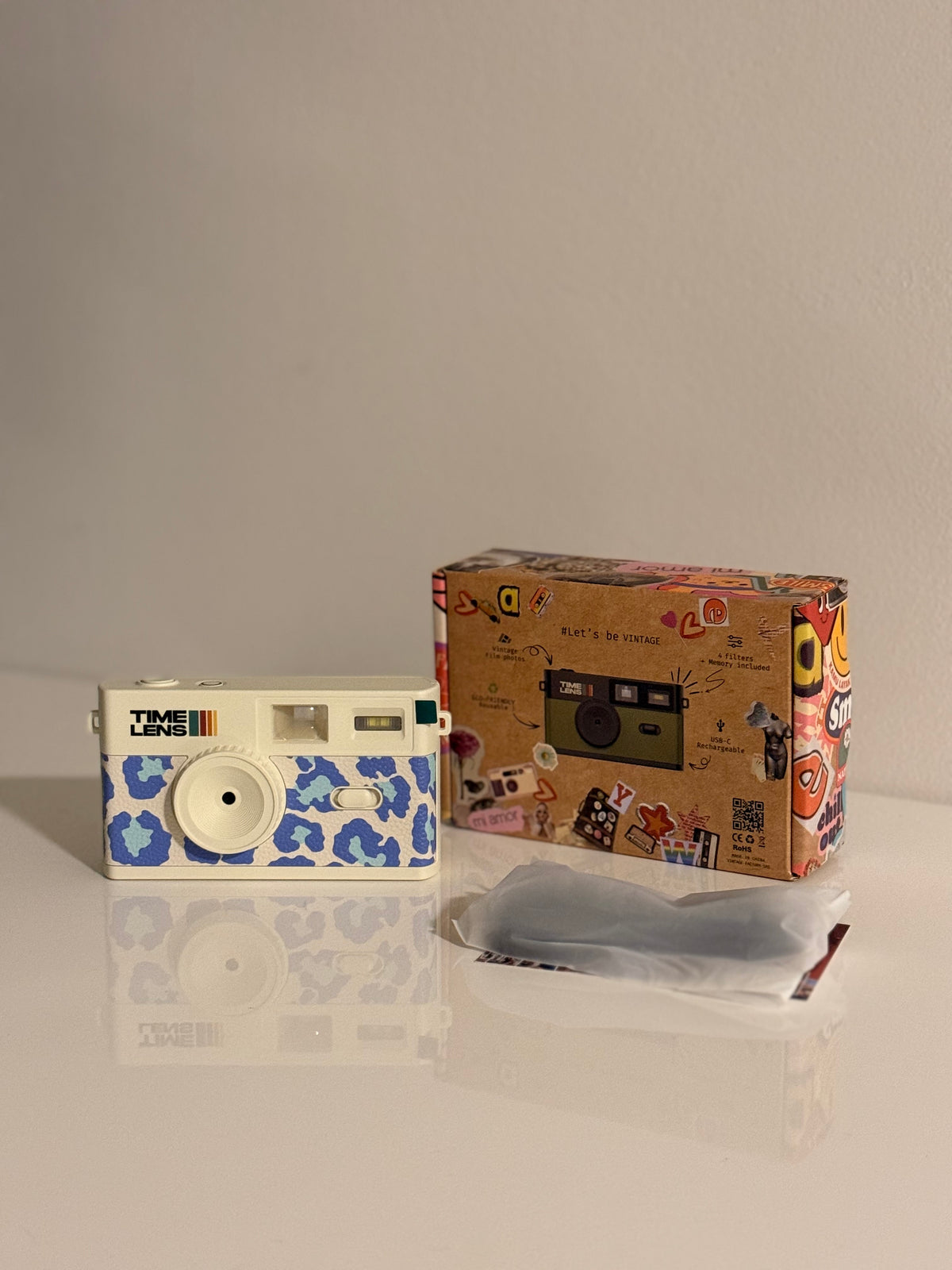 TimeLens® Camera - Cream Sky Leopard