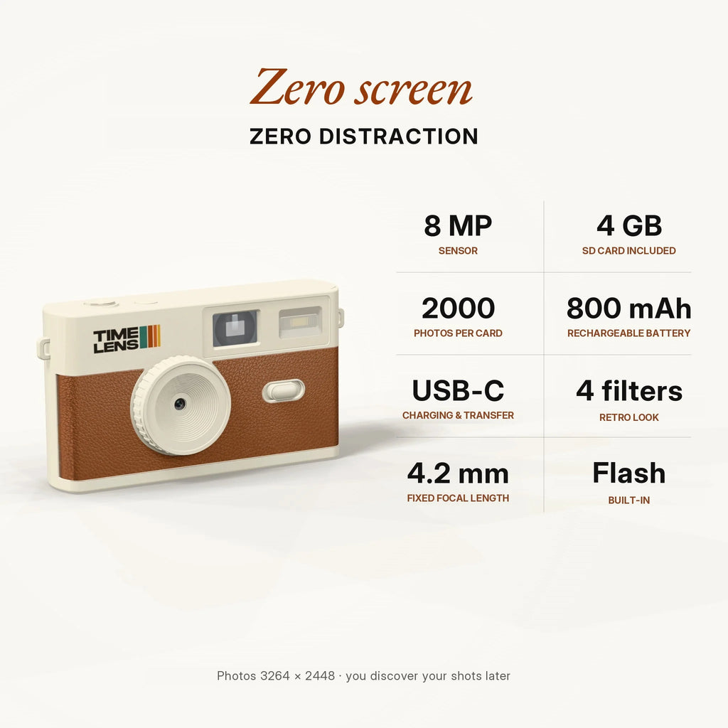 TimeLens® Camera - Cream Brown