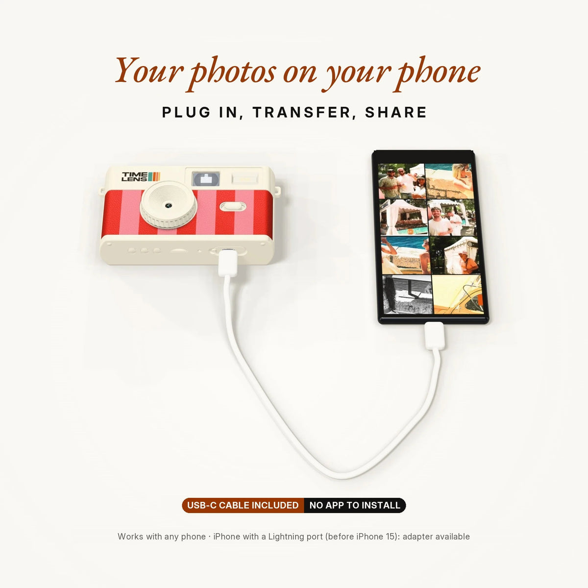 TimeLens® Camera - Cream Candy