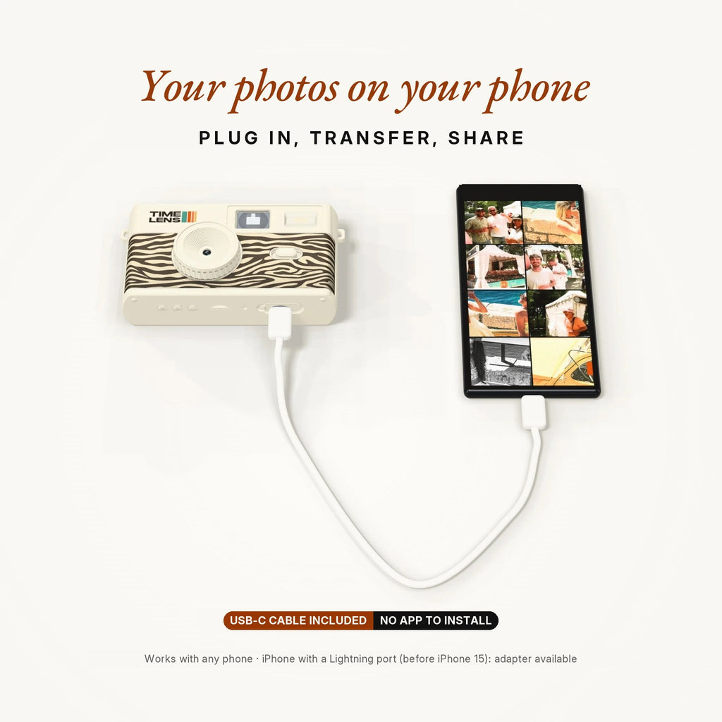 Fotocamera TimeLens® Cream Zebra